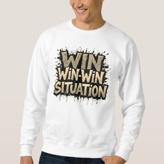 Win-Win Situation T-Shirt Lång Ärmad Tröja (Framsida)