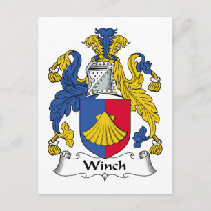 Winch Family Crest Vykort
