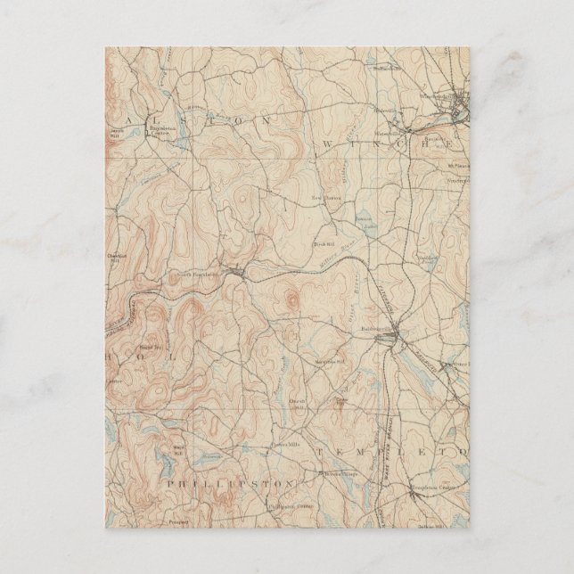 Winchendon, Massachusetts Vykort (Framsida)