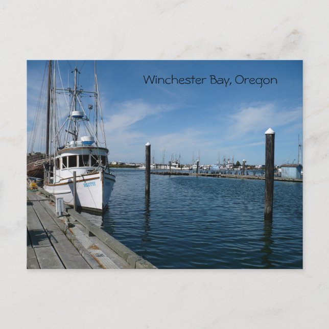 Winchester Bay, Oregon-postkort Vykort (Framsida)