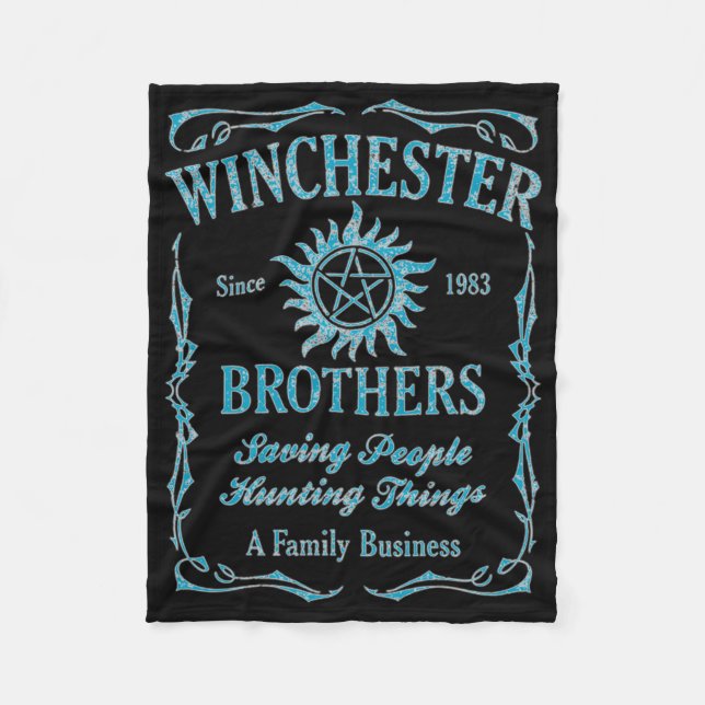 Winchester Brothers sedan 1983 ( Light Blue) Fleecefilt (Framsidan)