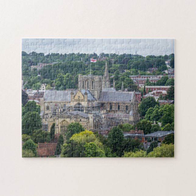 Winchester Cathedral view puzzle Pussel (Horisontell)