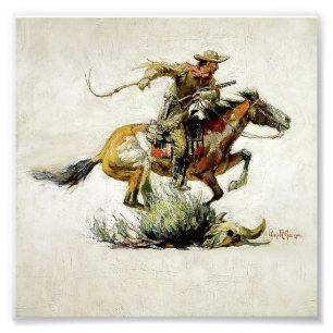 "Winchester Horse and Rider" av Philip R Goodwin Fototryck