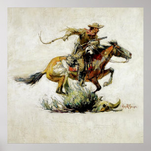 "Winchester Horse and Rider" av Philip R Goodwin Poster