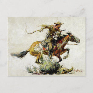 “Winchester Horse and Rider” av Philip R Goodwin Vykort