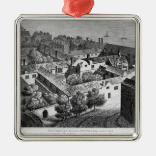 Winchester hus, Southwark i omkring 1649 Julgransprydnad Metall