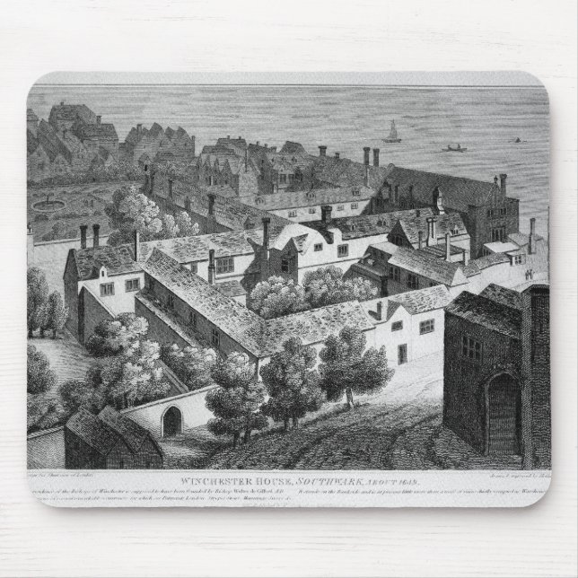 Winchester hus, Southwark i omkring 1649 Musmatta (Framsidan)