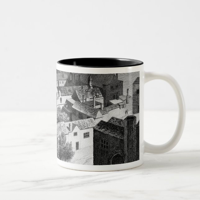 Winchester hus, Southwark i omkring 1649 Två-Tonad Mugg (Höger)