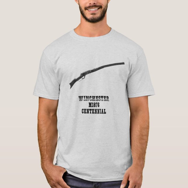 Winchester Model 1876 Rifle T-shirt (Framsida)
