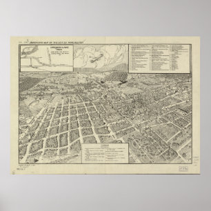 Winchester Virginia 1926 Antique Panoramic Karta Poster