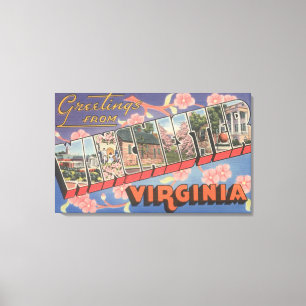 Winchester Virginia - stora brevplatser Canvastryck