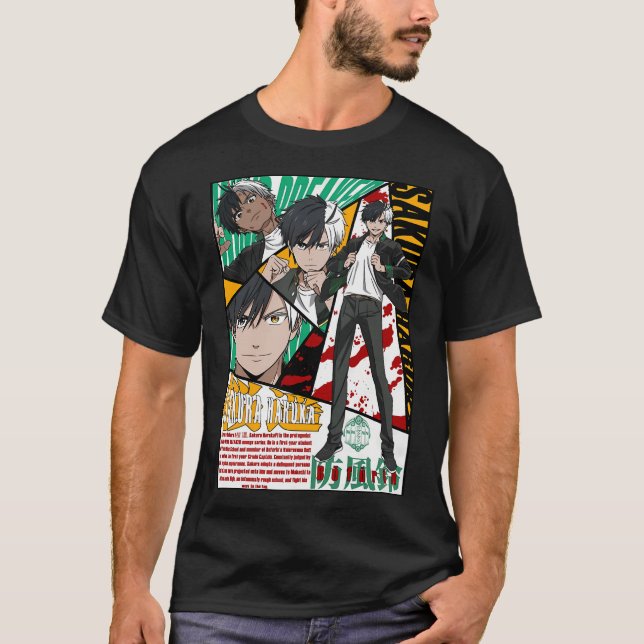 Wind Breaker - Haruka Sakura T Shirt (Framsida)