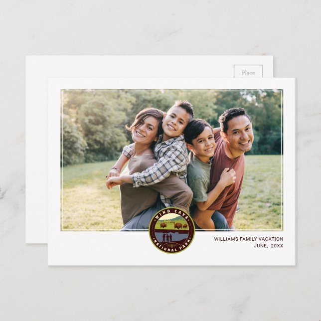 Wind Cave National Park Vykort (Fram/baksida)