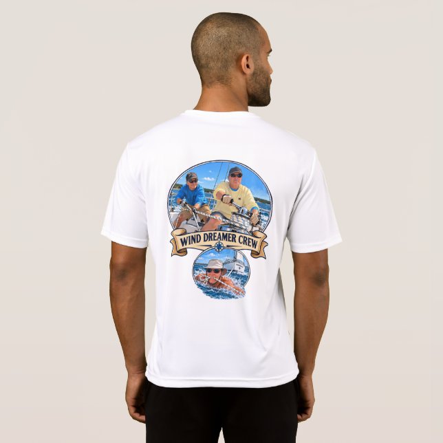 Wind Drömmare Skipper och Besättning T Shirt (Hel baksida)