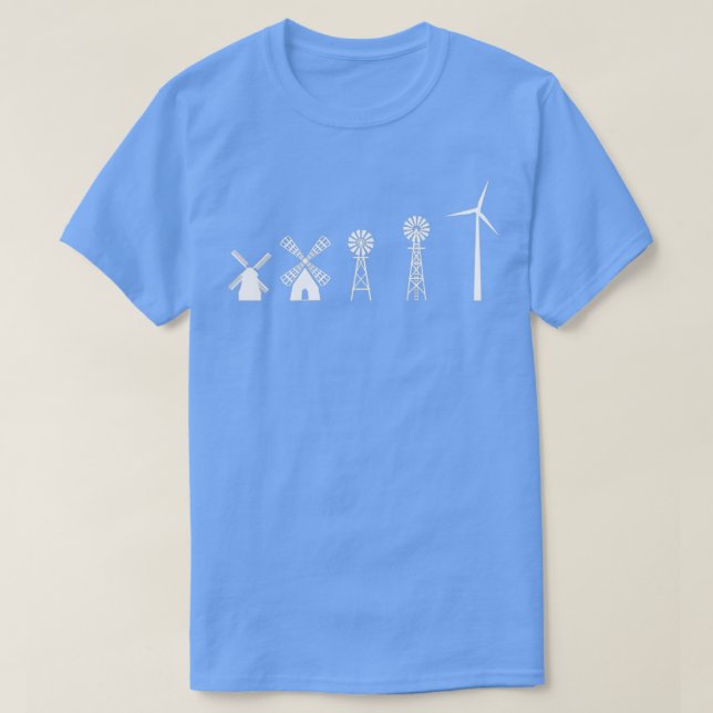 wind energy evolution windmill 1 t shirt (Design framsida)