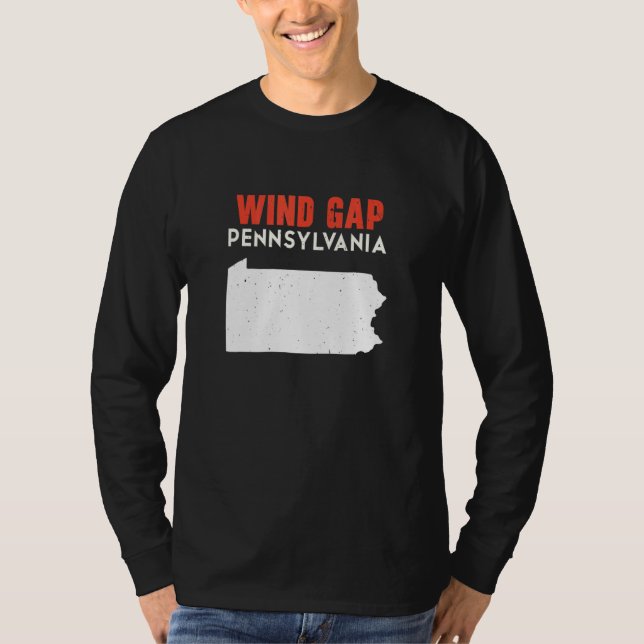 Wind Gap Pennsylvania USA State America Travel T Shirt (Framsida)