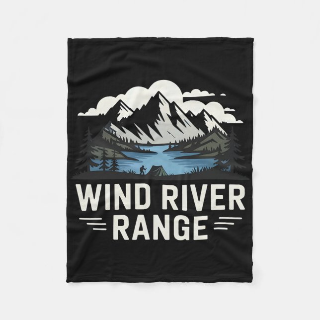 Wind Rivers Range Vandring Camping Klättring Vildm Fleecefilt (Framsidan)