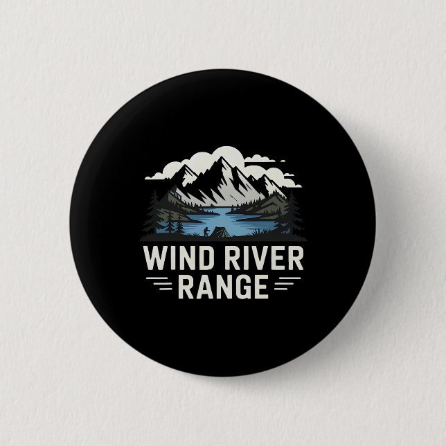 Wind Rivers Range Vandring Camping Klättring Vildm Knapp (Framsida)