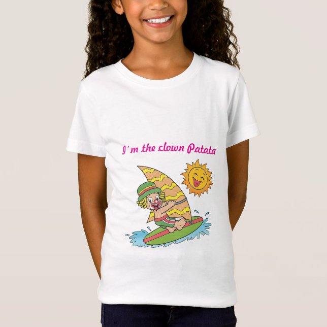 Wind Surfing Clown T-Shirt (Framsida)