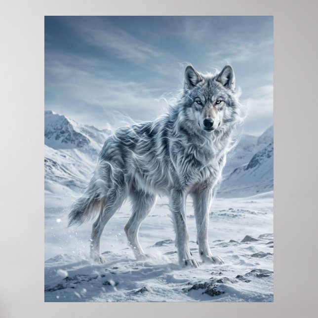 Wind Wolf Frozen Highlands Poster (Framsidan)