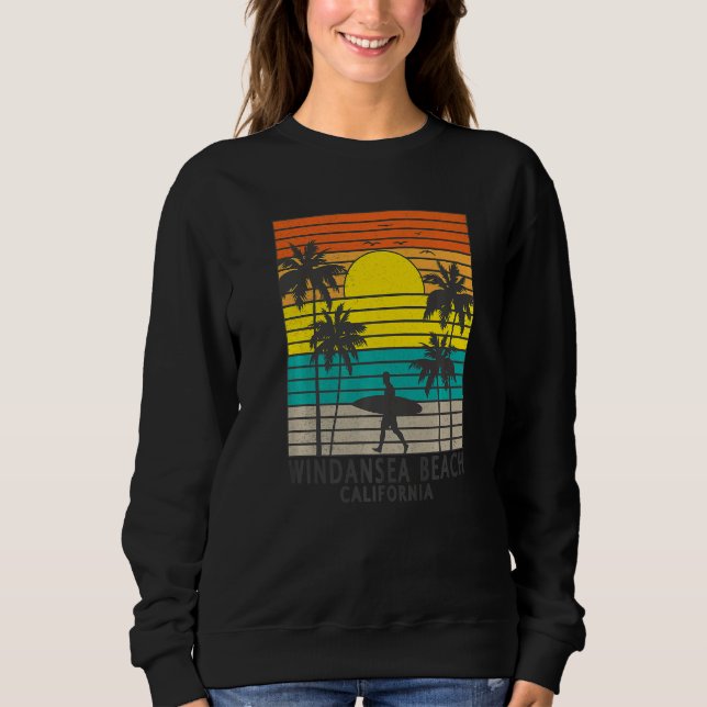 Windansea Beach California CA Surfer Surfing Surf  T Shirt (Framsida)