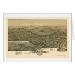 Windber panorama- karta för PA - 1900 Hälsningskort