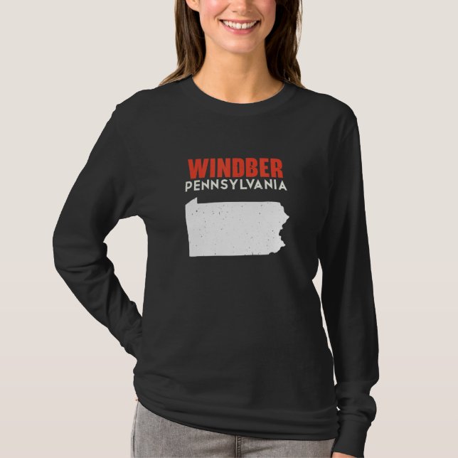 Windber Pennsylvania USA State America Travel T Shirt (Framsida)