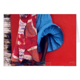 Windblown Skirt Hälsningskort