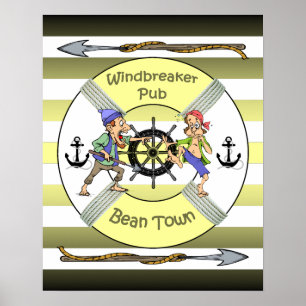"Windbryer Pub" ~ Bean Town ~ (Boston) ~ Poster
