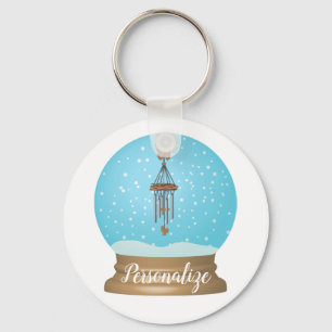 Windchime snö global nyckelkedja nyckelring