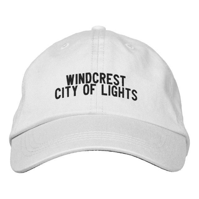 WINDCREST TEXAS Hatt Broderad Keps (Framsida)