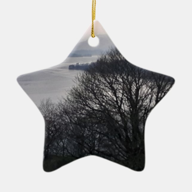 Windermere in Winter Ceramic Ornament (Framsidan)