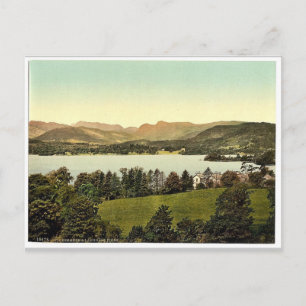 Windermere och Langdale Pikes, Sjö District, Engl Vykort