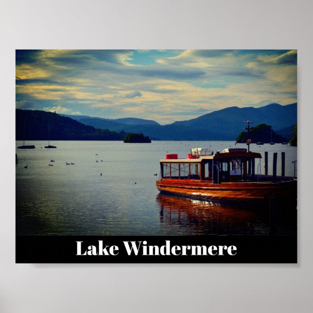 Windermere, vykort för distriktet Sjö Poster (Framsidan)