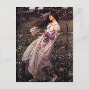 Windflowers-av John William Waterhouse, 1902 Vykort