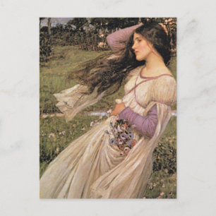 WiNDFLoWERS, av John William Waterhouse, 1902 Vykort
