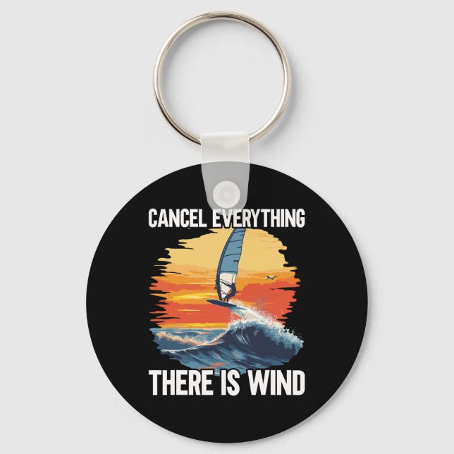 Windfoilingbräda Det Finns Vind Vingköl Surfing  Nyckelring (Framsida)