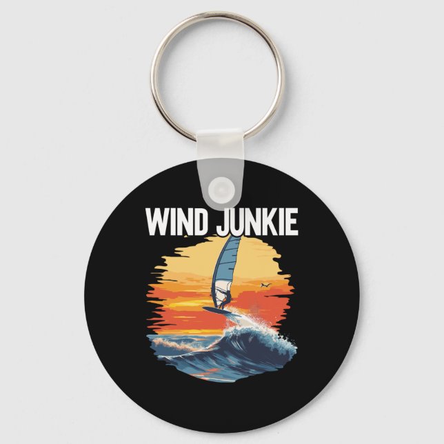 Windfoilingbräda Wind Junkie Wing Foil Surfing  Nyckelring (Framsida)