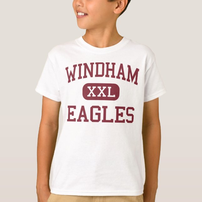 Windham - Eagles - High School - Windham Maine Tee Shirt (Framsida)