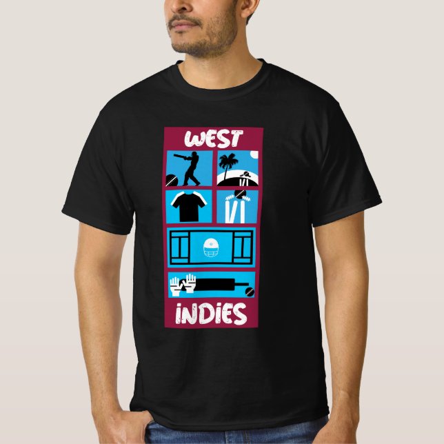 Windies Cricket | VÄSTER | Säsong | Västindien T Shirt (Framsida)