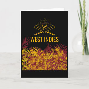 Windies Maroon Cricket Tröja Karibisk Cricket Kort