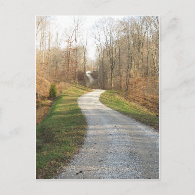 Winding Land Road Vykort (Framsida)