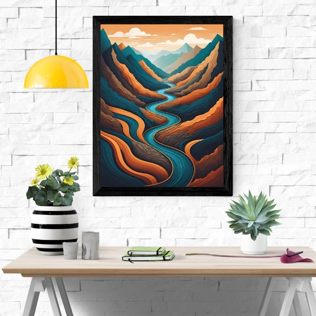 Winding River, Mountain Majesty Poster (Skapare uppladdad)