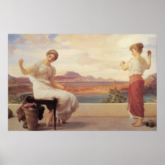 Winding the Skein - Lord Frederic Leighton Poster