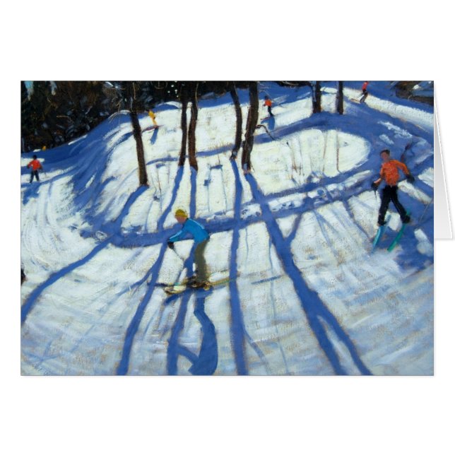 Winding Trail Morzine Hälsningskort (Framsidan Horizontal)