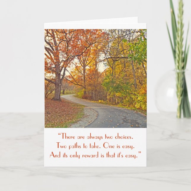 "WINDING VÄG GENOM SKOGEN" KORT (Framsida)