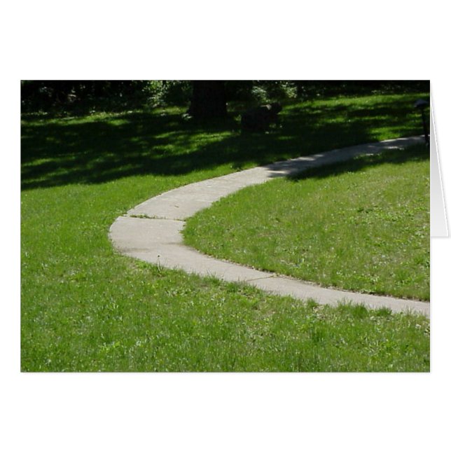 Winding Väg-kort Hälsningskort (Framsidan Horizontal)