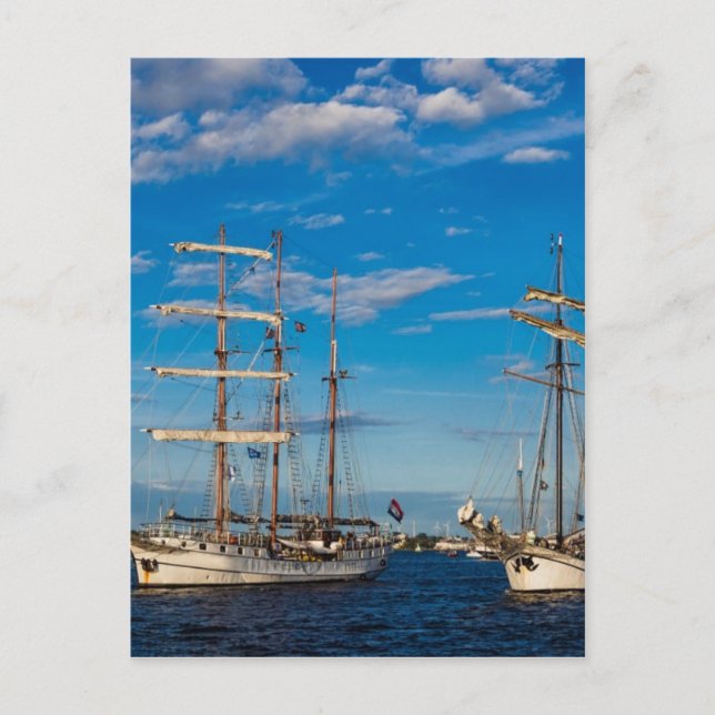 Windjammer på Hanseatic Sail i Rostock Vykort (Framsida)