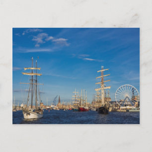 Windjammer på Hansesail i Rostock (Tyskland) Vykort