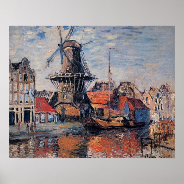 Windmill on the Onbekende Canal Poster (Framsidan)